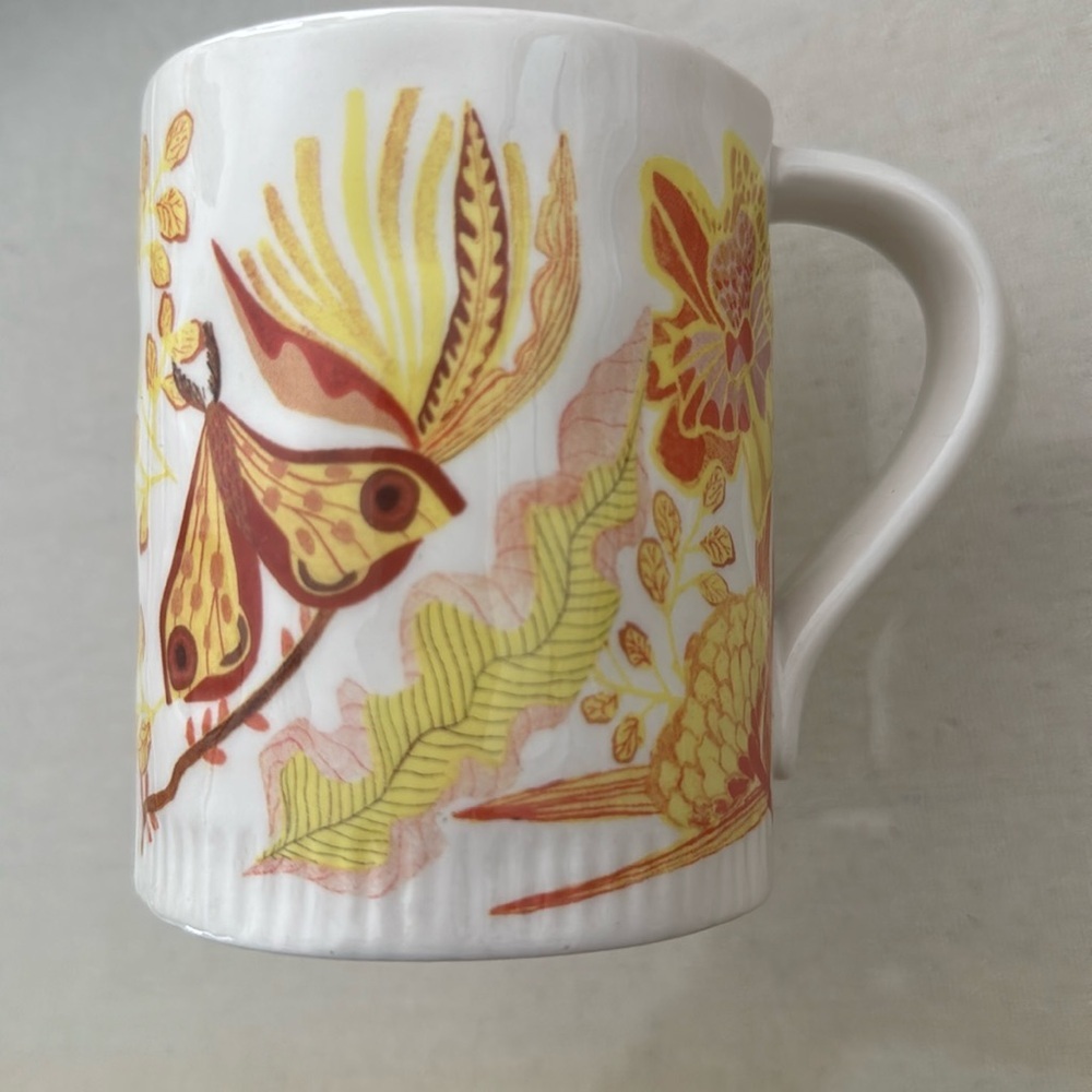 Anthropologie Peach Moth Mug butterfly Home Dodo anthro Drawer 5